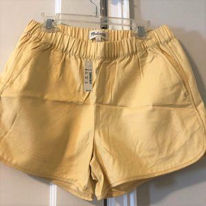 NWT Madewell yellow shorts